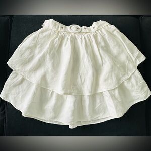 SABO SKIRT White Layered Skirt